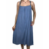 Italy Moda Dámske letné šaty s tenkými ramienkami ADELA Farba: Modrá Modrá