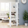 vidaXL Knižnica/deliaca stena biela 80x30x160 cm drevotrieska 811565