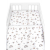 Obliečky do postieľky, 2D sada - Kačiatko, biela/béžová, 135x100