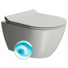 GSI PURA závesná WC misa, Swirlflush, 36x50cm, cenere dual-mat, 881617