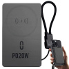 Verk 06395 (Powerbanka s PD 20 W, bezdrôtovým nabíjaním 15 W, USB-C a Lightning – výkonné riešenie na nabíjanie mobilu bez káblov)