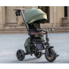 QPlay Comfo Max Olive Green 8v1 trojkolka (detská trojkolka multifunkčná)