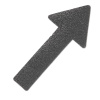 m2 Protišmykové značenie™, extra hrubé, čierne, tvar šípky, 130 x 280 mm, BJ = 10 kusov