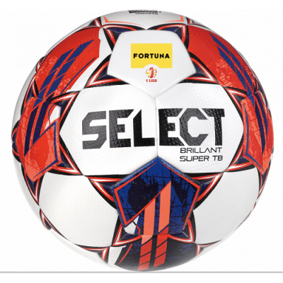 Select Brillant Super Tb Fifa Quality Pro V23 Futbalová lopta, biela/červená/modrá. veľ. 5, 5703543332595