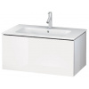 Duravit L-Cube - Umývadlová skrinka 40x82x48 cm, 1 zásuvka, lesklá biela LC614102222