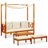 Lavica s operadlom, drevo 179 x 66 cm