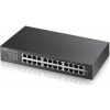 ZyXEL GS1100-24E, 24-port Gigabit Unmanaged switch, Fanless, 802.3az (Green), desktop/19