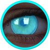 maxvue vision ColourVue Crazy šošovky UV svietiace - Electric Blue (2 ks ročné) - nedioptrické