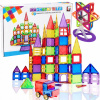 Magnetic Tiles magnetické bloky 106 ks. (MAGNETICKÉ STAVEBNÉ BLOKY 3D VZDELÁVACIE PUZZLE 106 ks PRE DETI)