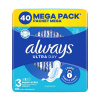 Always Ultra Day & Night hygienické vložky veľ. 3 s krídelkami 40 ks