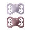 BIBS Supreme cumlíky zo silikónu 2ks - Dusky Lilac / Heather - 1 (0–6 mesiacov)