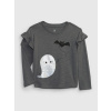 GAP Baby tričko s potlačou Halloween Sivá 5YRS Sivá Sivá