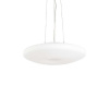 Biely závesný sklenený luster GLORY SP3 D40 | Ideal Lux