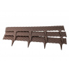 GUTTA Zahradní obrubník Rattan palisade 2,4 m, hnědý 4294195 – cena za ks