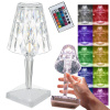 VERK GROUP Stolná lampa Led crystal rgb s diaľkovým ovládaním USB