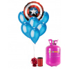 HeliumKing Hélium párty set - Kapitán Amerika