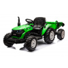 Traktor s přívěsem, světle zelená 24V