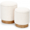 Halmar Taburetka s úložným priestorom (2 ks) Cancun - krémová / prírodná