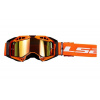Moto brýle LS2 Aura PRO oranžové se zrcadlovými skly