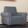 zahrada-XL Kreslo tmavosivé 60 cm zamat 359510