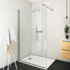 Roth ECWALK 1000/2075 Zástena sprchová bezrámová Brillant/Číre sklo,1x vzpera 585-1000000-00-02