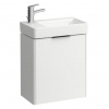 Laufen Základná skrinka pod umývadlo 46 cm, závesy vľavo, biela lesklá H4021011102611