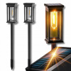 Solárna lampa zapichovacia LEDLUX čierna 58 cm 1 ks