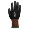 PORTWEST GP GRIP 15 A370 / Máčené nitrilové rukavice - čierna XL