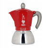 Moka kanvica BIALETTI Induction 6 šálok, červeno-strieborná