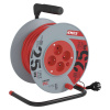 EMOS SK s.r.o. Predlžovací kábel na bubne 25 m / 4 zásuvky / červený / PVC / 230 V / 1 mm2 - P194252