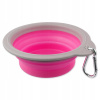 Jedna plastová miska Dog Fantasy ružová 0,3 l