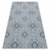 Eoshop Koberec COLOR 19247/699 SISAL Náměstí Diamant Talíř Modrý (Velikost: 140x200 cm)