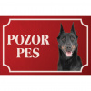 Boseron - Kovová tabuľka POZOR PES