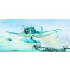 Model Curtiss SC-1 Seahawk 15,5x17,3cm v krabici 31x13,5x3,5cm