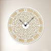 drevo zivota Nástenné hodiny ORACULUM Farebný dekor: Bílá-Javor, Velikost hodin: 35x35