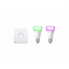 Žiarovka, žiarivka - Philips Hue RGB 9,5W E27 + Bridge RGB Štartová súprava (Philips Hue RGB 9,5W E27 + Bridge RGB Štartová súprava)