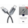 Kábel Rock USB - USB typ C 1 m sivý