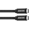 Avacom DCUS-TPCC-10K100W dátový a nabíjací USB Type-C - USB Type-C, 100cm, černý