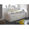 Carryhome VÝSUVNÁ POSTEĽ, 90-180/200 cm biela, prírodná farba - Detské izby - 000241001601