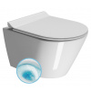 GSI KUBE X závesná WC misa, GeniusFlush, 36x50cm, biela ExtraGlaze 941211