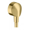 Hansgrohe 27454990 FIX-FIT E prípojka hadice bez spätného ventilu, leštený vzhľad zlata HG 27454990