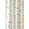 AQUALINE Sprchový záves 180x200cm, polyester, kvetovaný ZP007