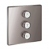 Grohe Grohtherm SmartControl - Ventil pod omietku na 3 spotrebiče, Hard Graphite 29127A00