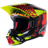 prilba S-M5 SOLAR FLARE, ALPINESTARS (žltá fluo/červená fluo/čierna, vel. XL)