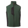 PAYPER CORK S00360-P114 / Pánska softshellová dvojfarebná vesta - forest green/black XXL
