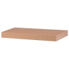 Autronic P-023 BUK - Polička nástenná 40 cm, MDF, 3D dekor prírodný buk, balené v ochrannej fólii