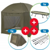 Dáždnik Mivardi Session Umbrella XL + Rozširujúca Sada s Tyčami + Lehátko