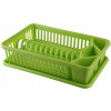 Odkvapkávač na riad Bentom Lux 42x26 cm seledinová