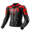 Kožená Bunda Rebelhorn Inferno Čierna/Fluo Červená 60
