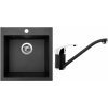 Set Sinks (dřez Viva 455 Metalblack 74 + baterie Pronto Metalblack 74) VIV74PRGR74